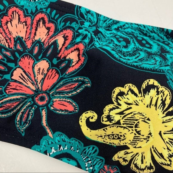 NWT * SPLENDID Farm House Double Dip Bandeau Swim Top   Size S - Picture 3 of 9